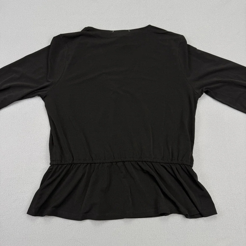 Michael Kors Womens Blouse Size Large Studded‎ V-Neck Top Embellished Banded NWT